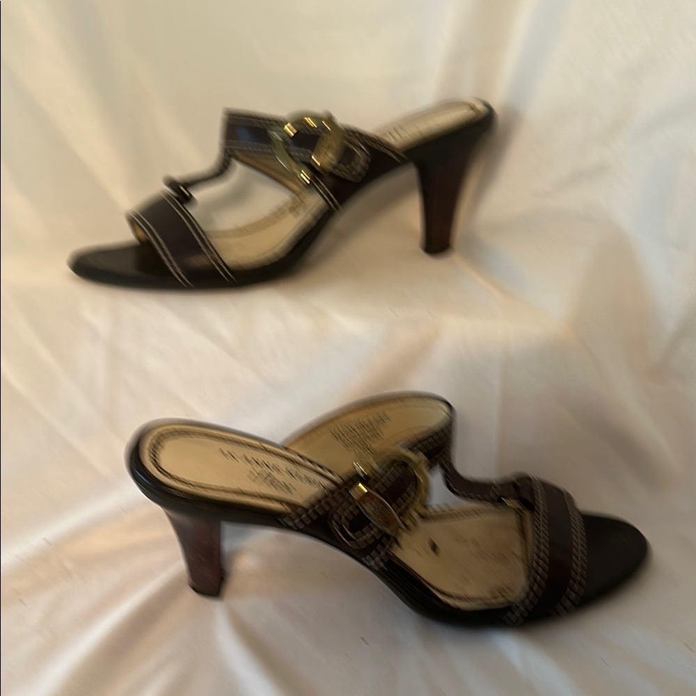 Anne Klein Brown Heels with Straps